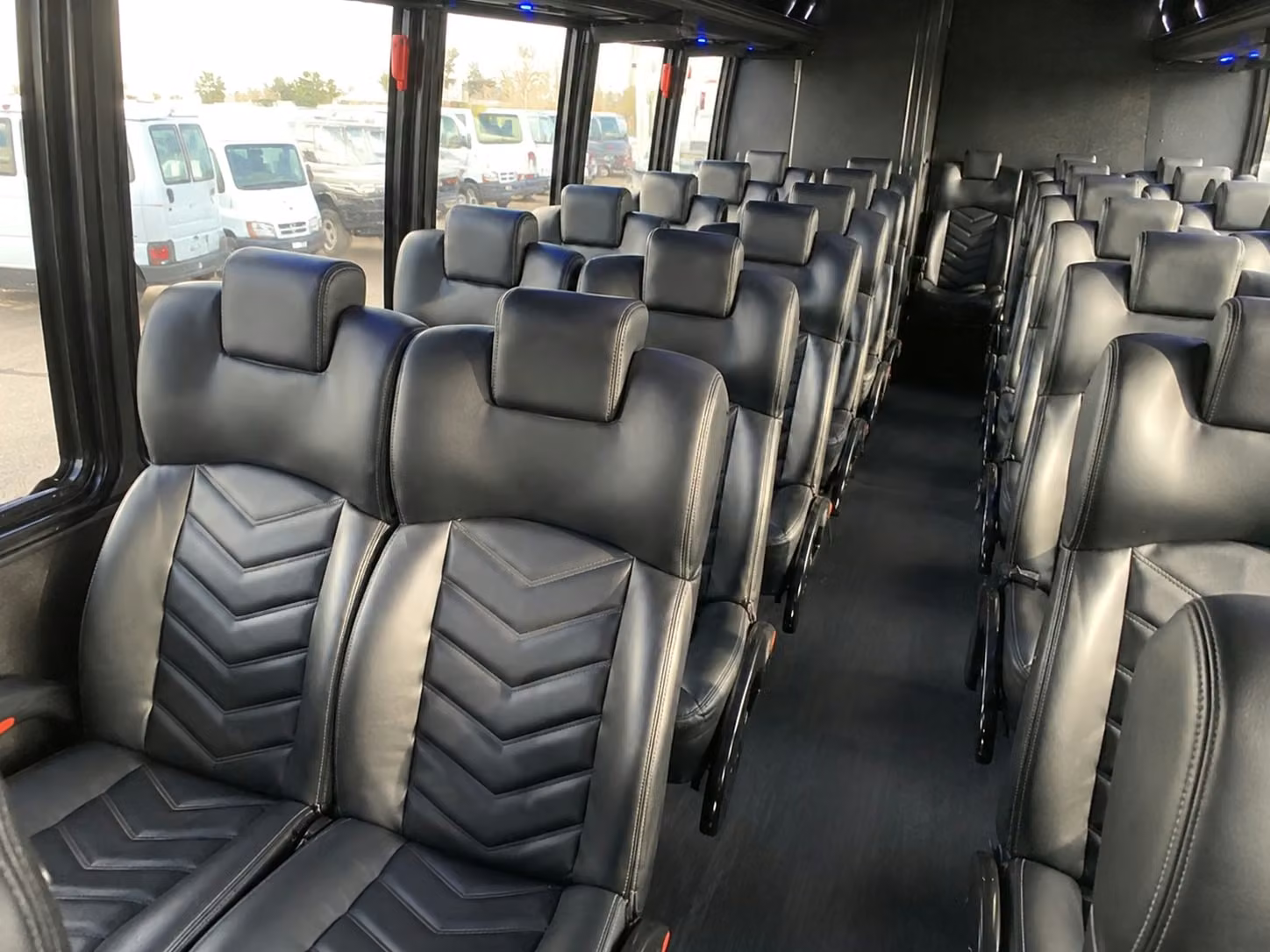 15 passenger minibus inside
