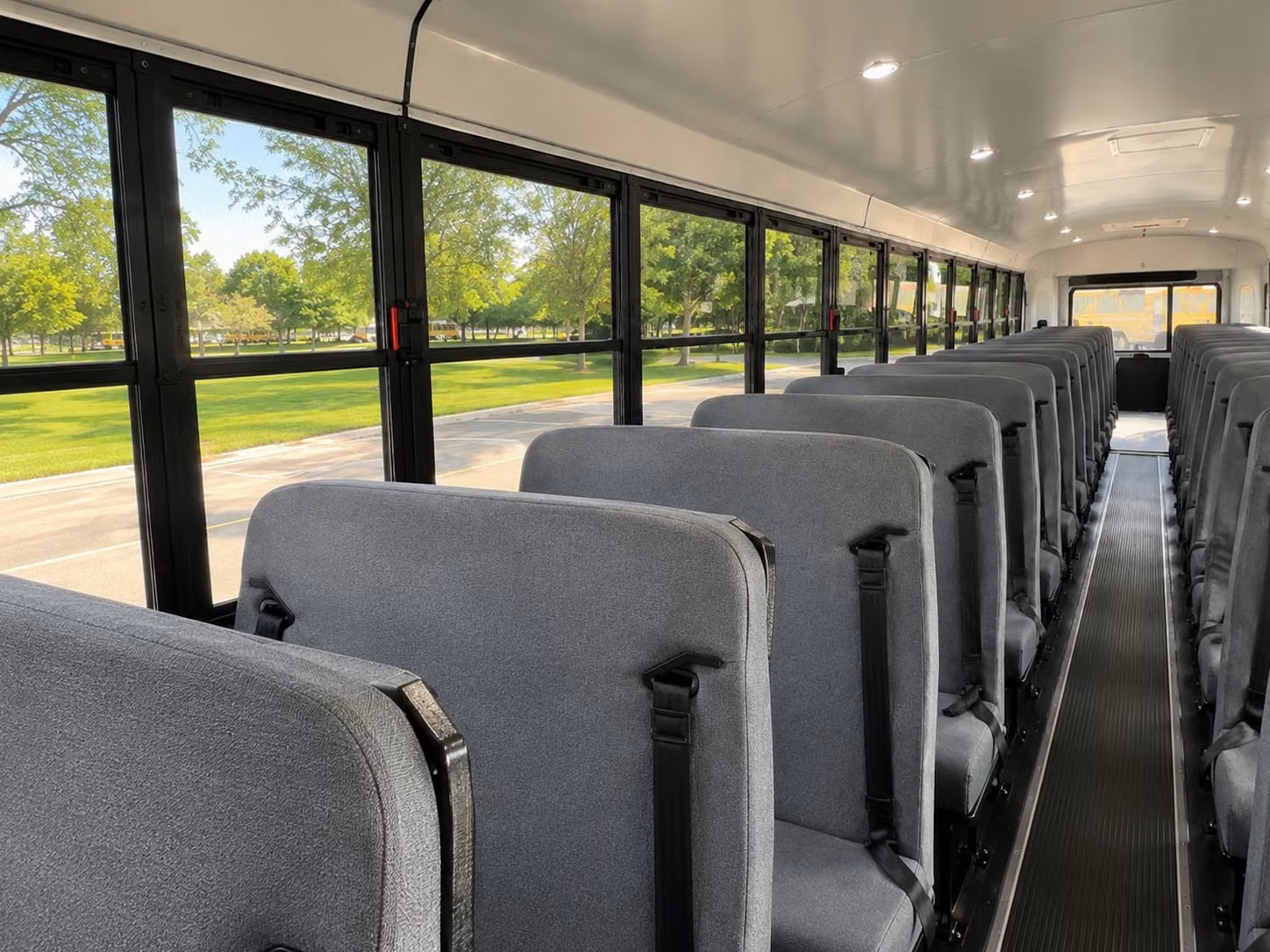 school bus inside