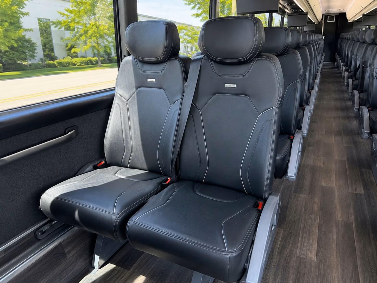 shakopee charter bus rental interior